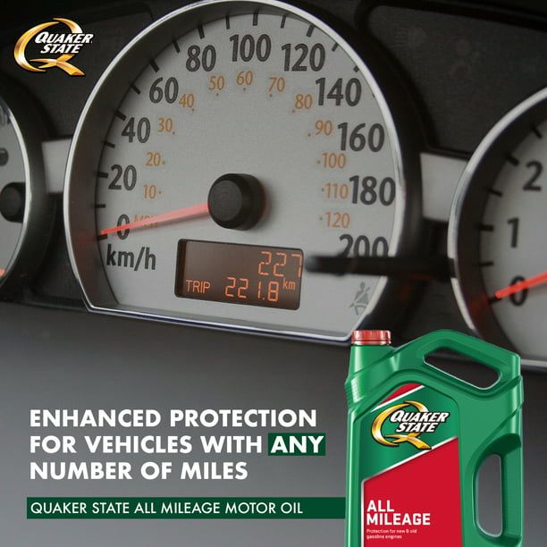 Quaker State All Mileage 10W-40 Motor Oil, 5 Quart