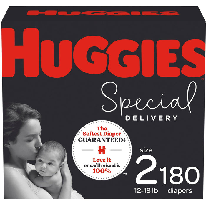 Huggies Special Delivery Hypoallergenic Baby Diapers Size 2; 180 Count