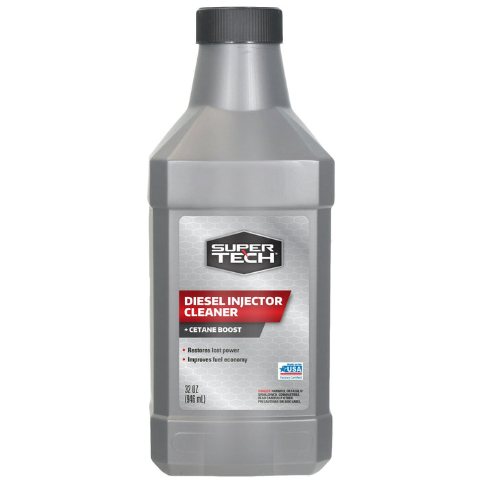 Super Tech Diesel Fuel Cleaner + Cetane Boost, Performance Improver, 32 oz.