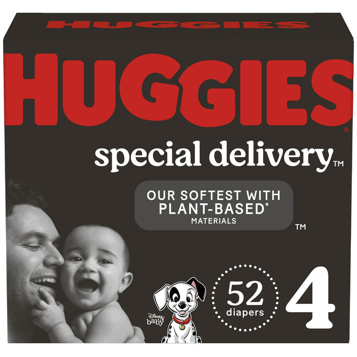 Huggies Special Delivery Hypoallergenic Baby Diapers Size 4; 52 Count