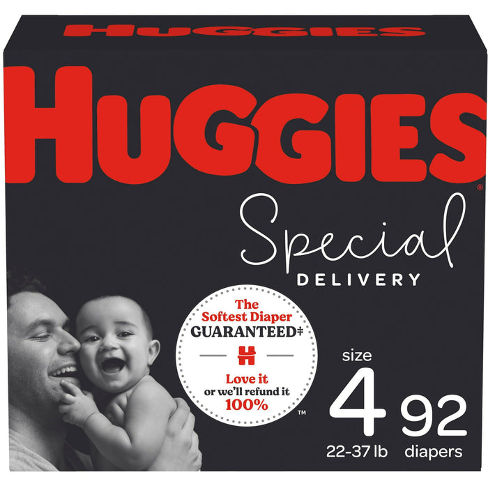 Huggies Special Delivery Hypoallergenic Baby Diapers Size 4; 92 Count