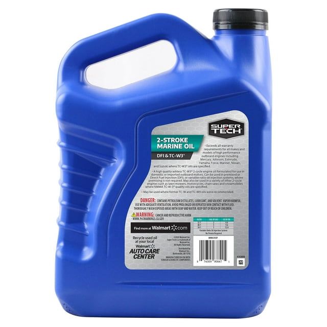 Super Tech TC-W3 Outboard 2 Cycle Engine Oil, 1 Gallon