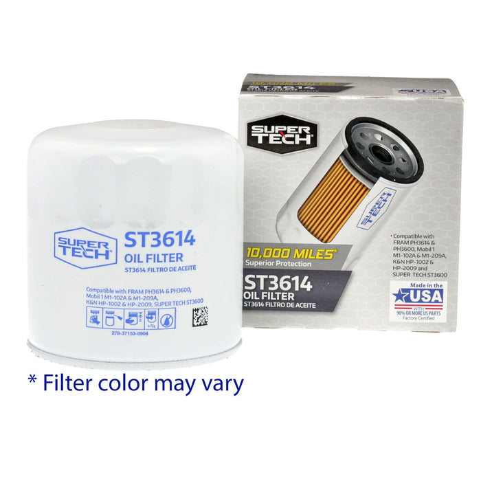 SuperTech 10K mile Spin-on Replacement Oil Filter, ST3614