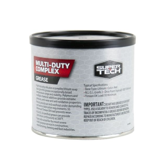 Super Tech Multi-Duty Complex Hi-Temp Grease, 14 oz Tub