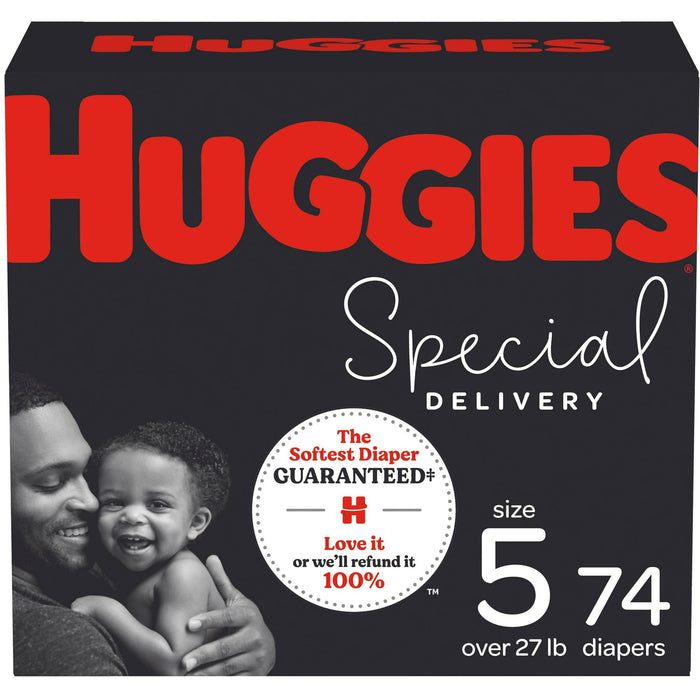 Huggies Special Delivery Hypoallergenic Baby Diapers Size 5; 74 Count