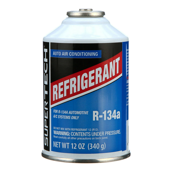 Super Tech R-134a Auto Air Conditioning Refrigerant, 12 oz.