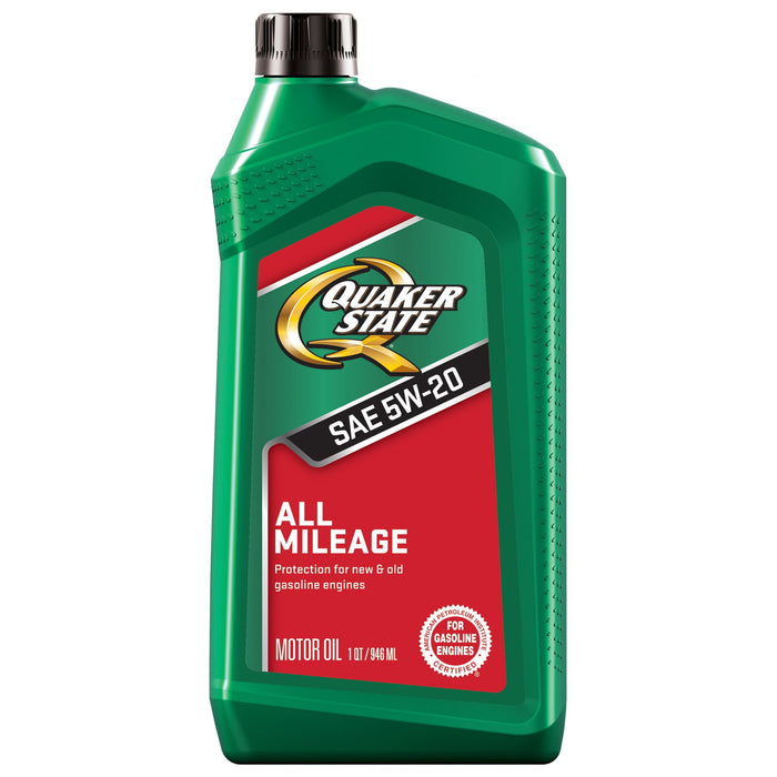 Quaker State All Mileage Synthetic Blend 5W-20 Motor Oil, 1 Quart