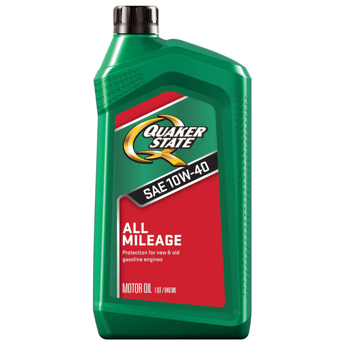 Quaker State All Mileage 10W-40 Motor Oil, 1 Quart