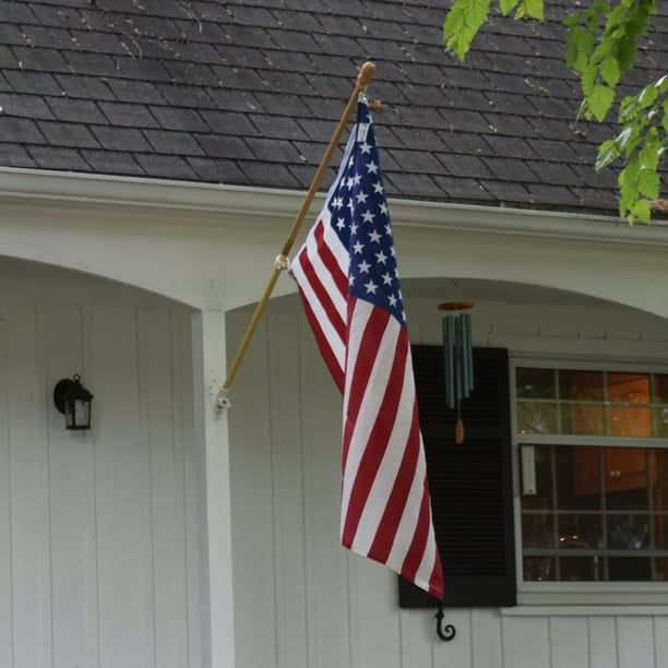 Recycled Polyester American Flag with Brass Grommets by Valley Forge, 3' x 5'