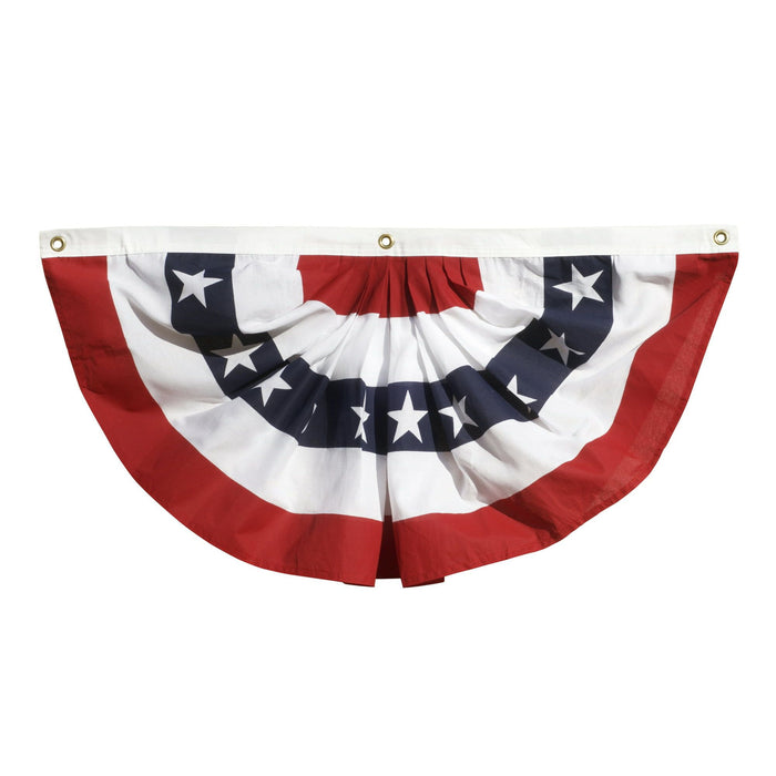 American Pleated Fan with Stars and Stripes by Annin, 3' x 6'