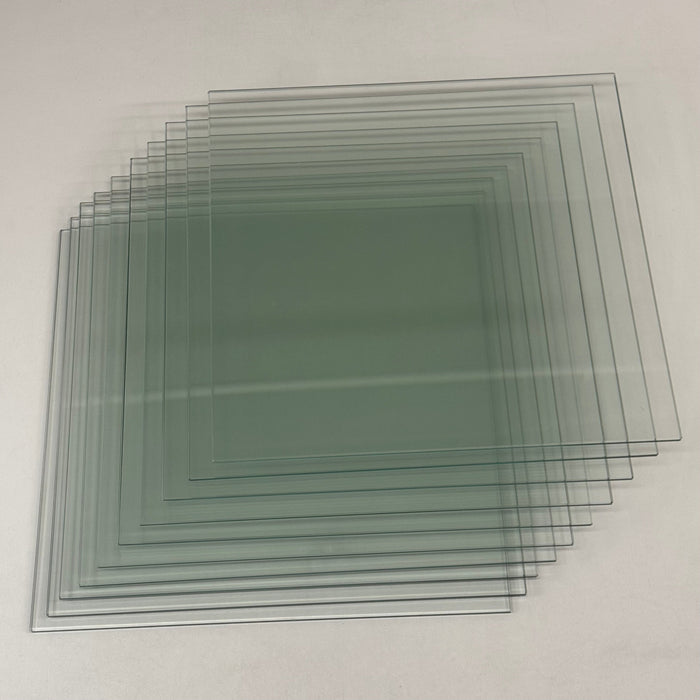 (10 Pack, 1 Box) Tempered Glass For Cubbies 14"x14" Clear CB414