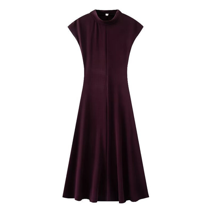 Spring new women's pullover hanging shoulder sleeveless slimming knit dress