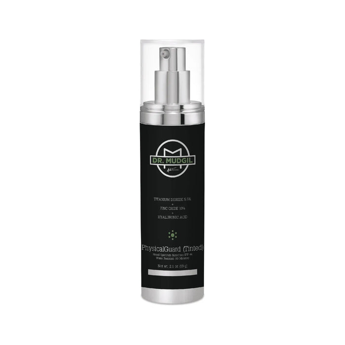 Wholly Kaw Dr. Mudgil PhysicalGuard (Tinted) with Titanium Dioxide 5.5% Zinc Oxide 10% Hyaluronic Acid Medical Grade Dermatologist Approved SPF 44 SunScreen 57g