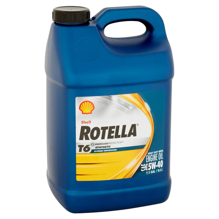 Rotella T6 5W-40 Motor Oil, 2.5 gal