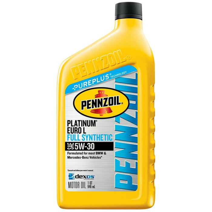 Pennzoil Platinum Euro 5W-30 Full Synthetic Motor Oil, 1 qt