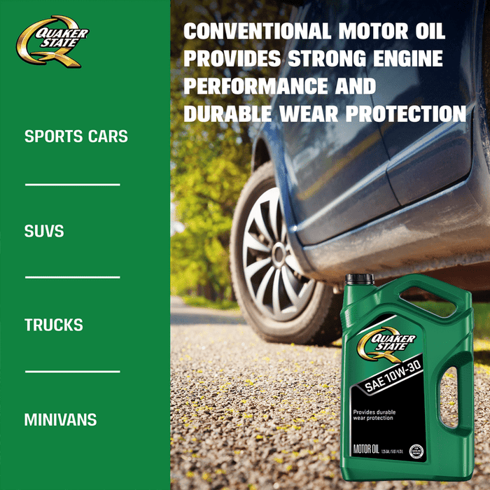 Quaker State Conventional Synthetic Blend 10W-30 Motor Oil, 5 Quart