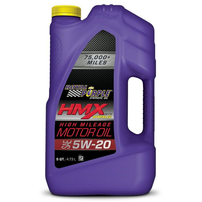 Royal Purple HMX 5W-20 High Mileage Motor Oil, 5 Quarts