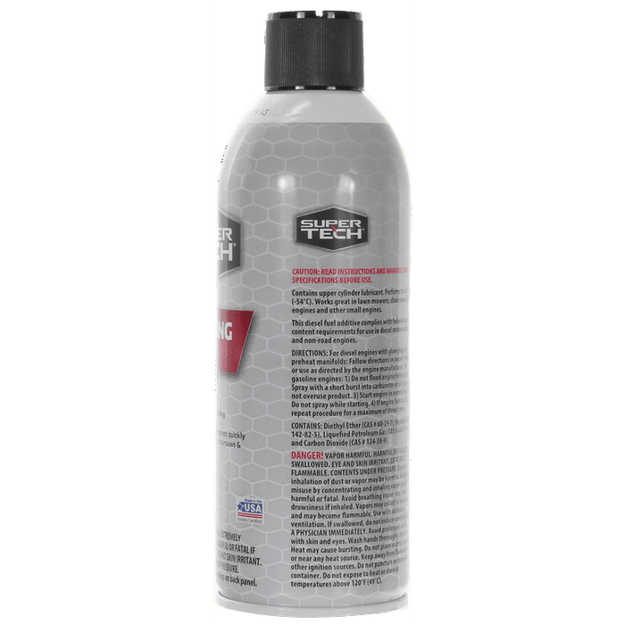 Super Tech Starting Fluid 50% Ether, 10.7 oz.