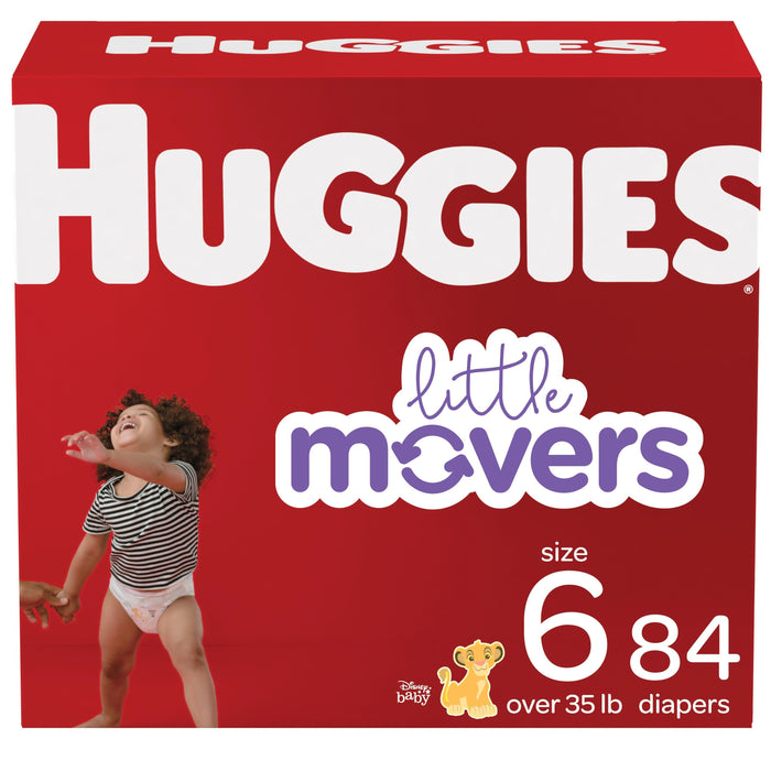 Huggies Little Movers Wetness Indicator Hypoallergenic Diapers Size 6; Count 84