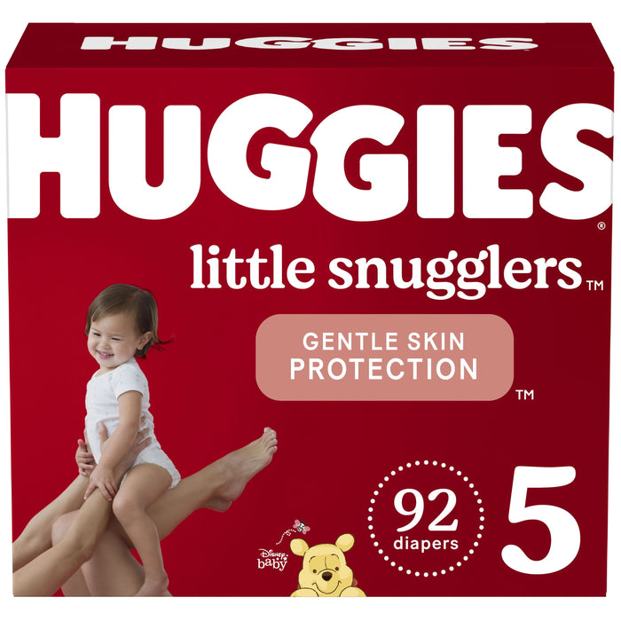 Huggies Little Snugglers Baby Diapers Size 5; Count 92