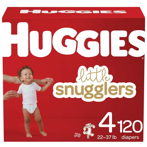 Huggies Little Snugglers Hypoallergenic and Latex-Free Diapers; Size 4; Count 120