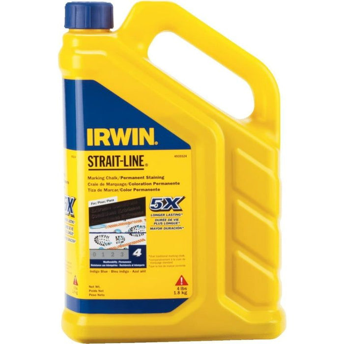 Irwin 586-4935524 4 lbs.- Permanent Staining Marking Chalk Indigo Blue