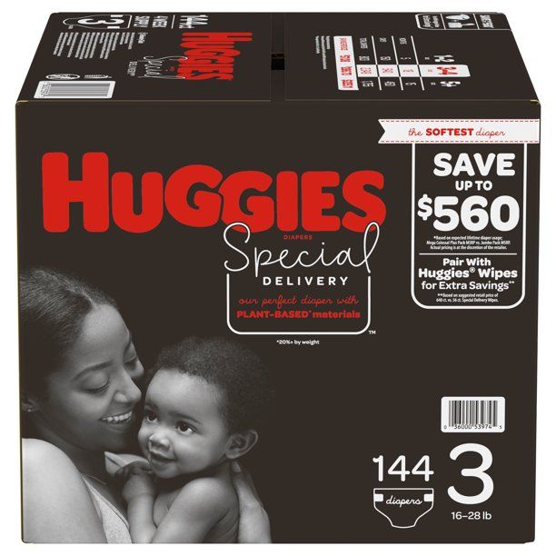 Huggies Special Delivery Hypoallergenic Baby Diapers Size 3; Count 144