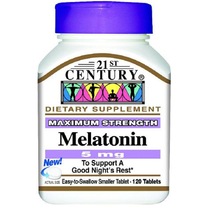 21st Century® Melatonin Maximum Strength – 5 mg (120 Tablets)