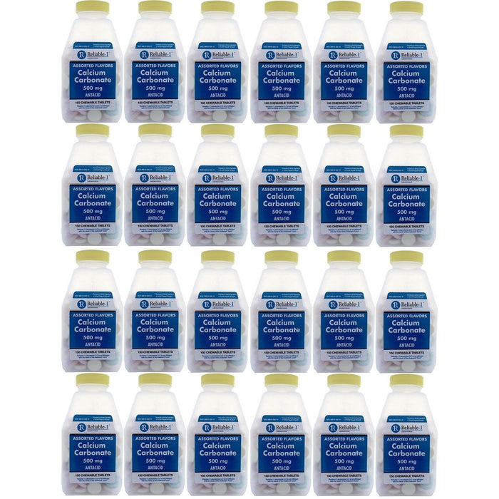 Reliable1 Calcium Carbonate 500mg- 150 Chewable Tablets Reliable 1