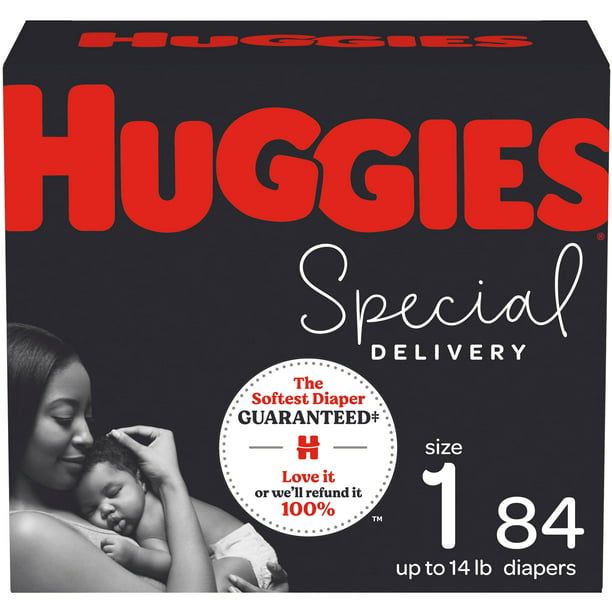 Huggies Special Delivery Hypoallergenic Baby Diapers Size 1; Count 84