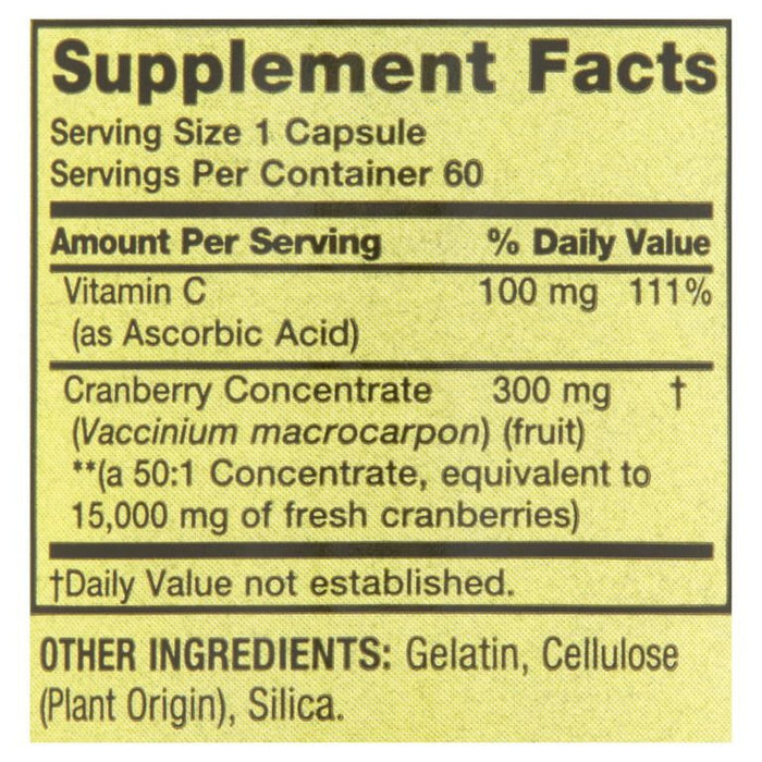 Spring Valley Extra Strength Cranberry Dietary Supplement Capsules, 15,000mg Equivalent, 60 Count