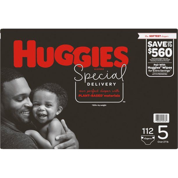 Huggies Special Delivery Hypoallergenic Baby Diapers Size 5; Count 112