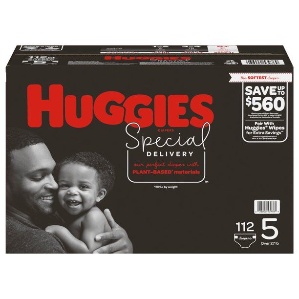 Huggies Special Delivery Hypoallergenic Baby Diapers Size 5; Count 112