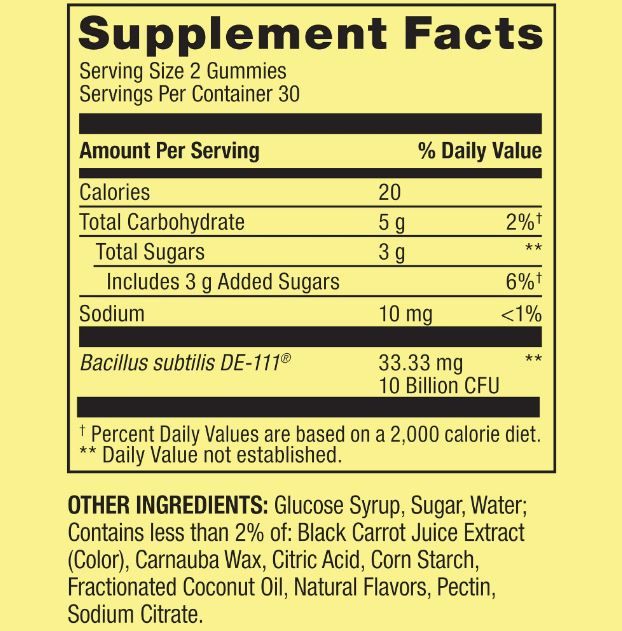 Spring Valley High Potency Probiotic Gummies, 10B CFU, Strawberry Lemonade, 60 Count - Unisex