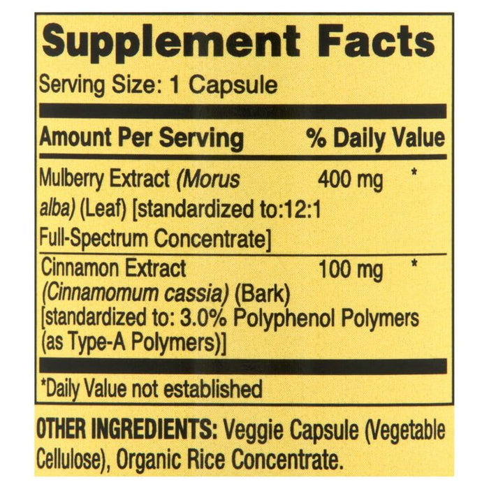 Spring Valley Blood Sugar Support Dietary Supplement Vegetarian Capsules, 30 Count