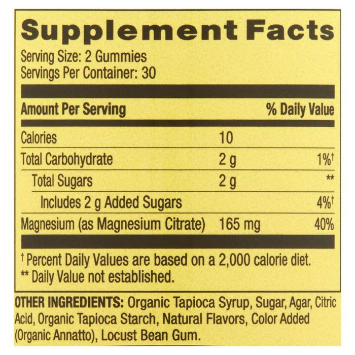 Spring Valley Bone and Muscle Magnesium Supplement Gummies, Orange, 165 mg, 60 Count