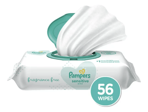 Pampers Sensitive Baby Wipes; Pop-Top Character; 56 Count