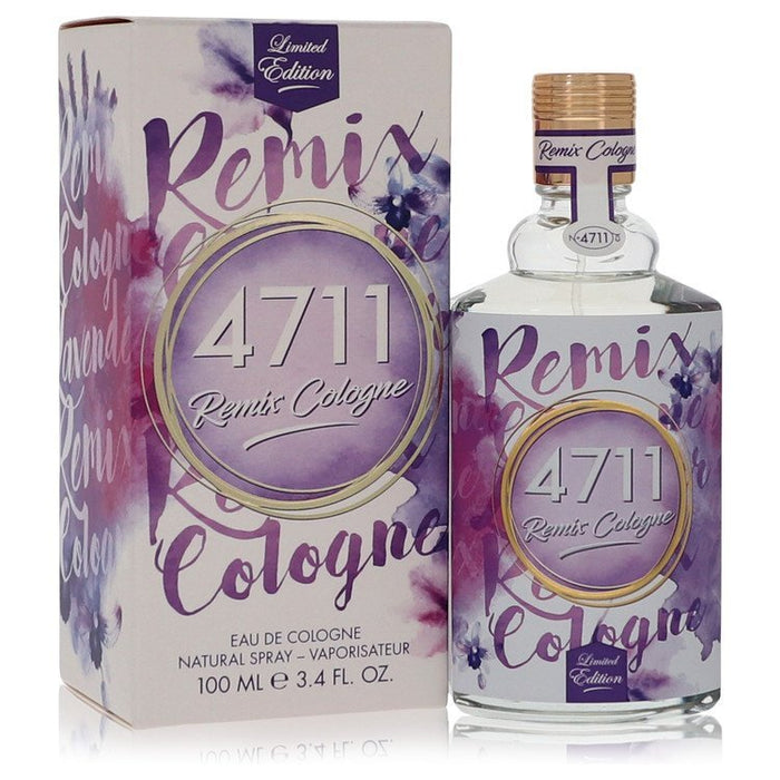 4711 Remix Lavender Eau de Cologne Spray 3.4 oz for Unisex