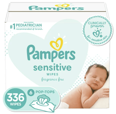 Pampers Sensitive Baby Wipes; Pop-Top Character; 336 Count