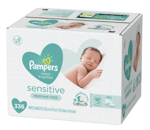 Pampers Sensitive Baby Wipes; Pop-Top Character; 336 Count