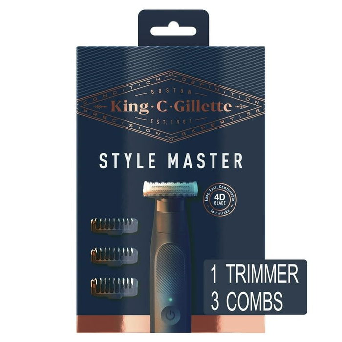 King C. Gillette Men's Style Master Cordless Electric Stubble Trimmer with 4D Blade