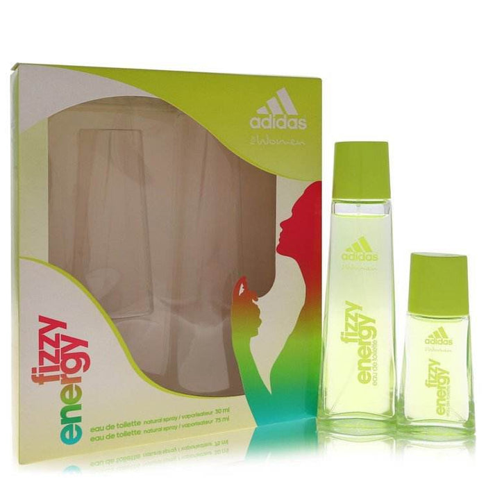 Adidas Fizzy Energy Gift Set for Women (2.5 oz + 1 oz Eau de Toilette Spray)