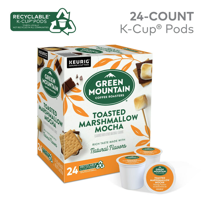 Green Mountain Coffee Roasters Toasted Marshmallow Mocha Keurig Single-Serve K-Cup Pods, Light Roast Coffee, 24 Count