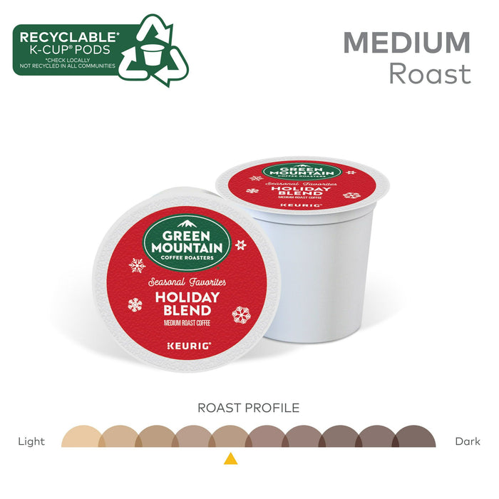 Green Mountain Coffee Roasters Holiday Blend, Keurig Single Serve K-Cup Pods, 24 Count