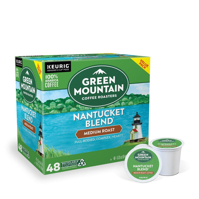 Green Mountain Coffee Roasters Nantucket Blend Keurig Single-Serve K-Cup Pods, Medium Roast Coffee, 48 Count