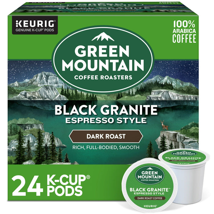 Green Mountain Coffee Roasters, Black Granite Dark Roast K-Cup Coffee Pods, 24 Count