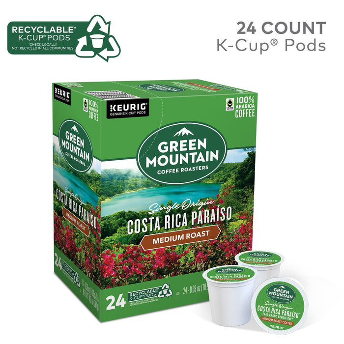 Green Mountain Coffee? Roasters Costa Rica Paraiso Single-Serve K-Cup Pods, Medium Roast Coffee, 24 Count