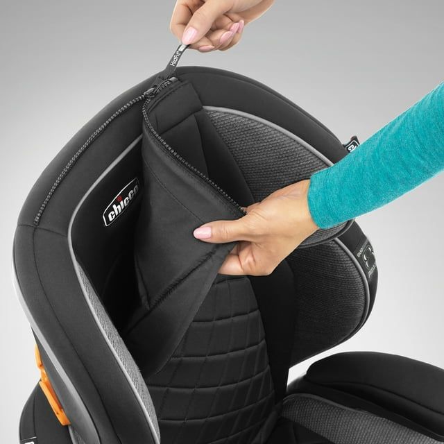 Chicco KidFit Zip Plus 2-in-1 Belt Positioning Booster Car Seat - Taurus (Black/Grey)