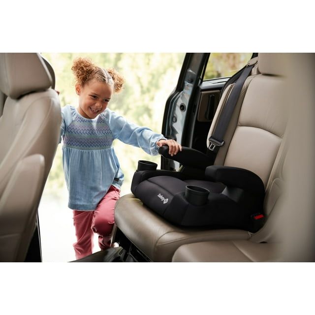 Greener Baby Comfort Ride Lite Booster Car Seat, Pure Black