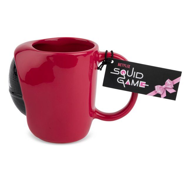 Squid Game Square Red Guard Mug, 18 oz